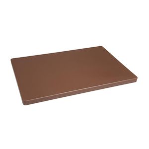 Hygiplas Extra Thick Low Density Brown Chopping Board Standard - DM003  - 1