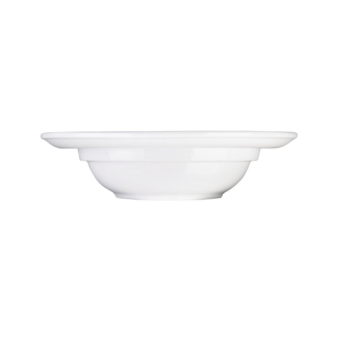 Olympia Heritage Raised Rim Bowls 205mm White (Pack of 4) - DW154  - 3