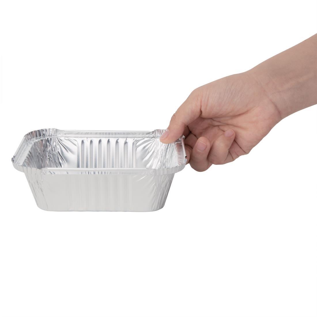 Fiesta Recyclable Plastic Microwavable Containers with Lid Small 500ml  (Pack of 250)