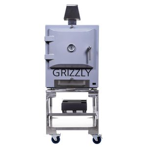 Grizzly Commercial Charcoal Oven and Smoker Grill Grey with Stand - FW672  - 1
