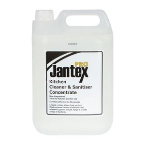 Jantex Pro Kitchen Cleaner and Sanitiser Concentrate 5Ltr - GM986  - 1
