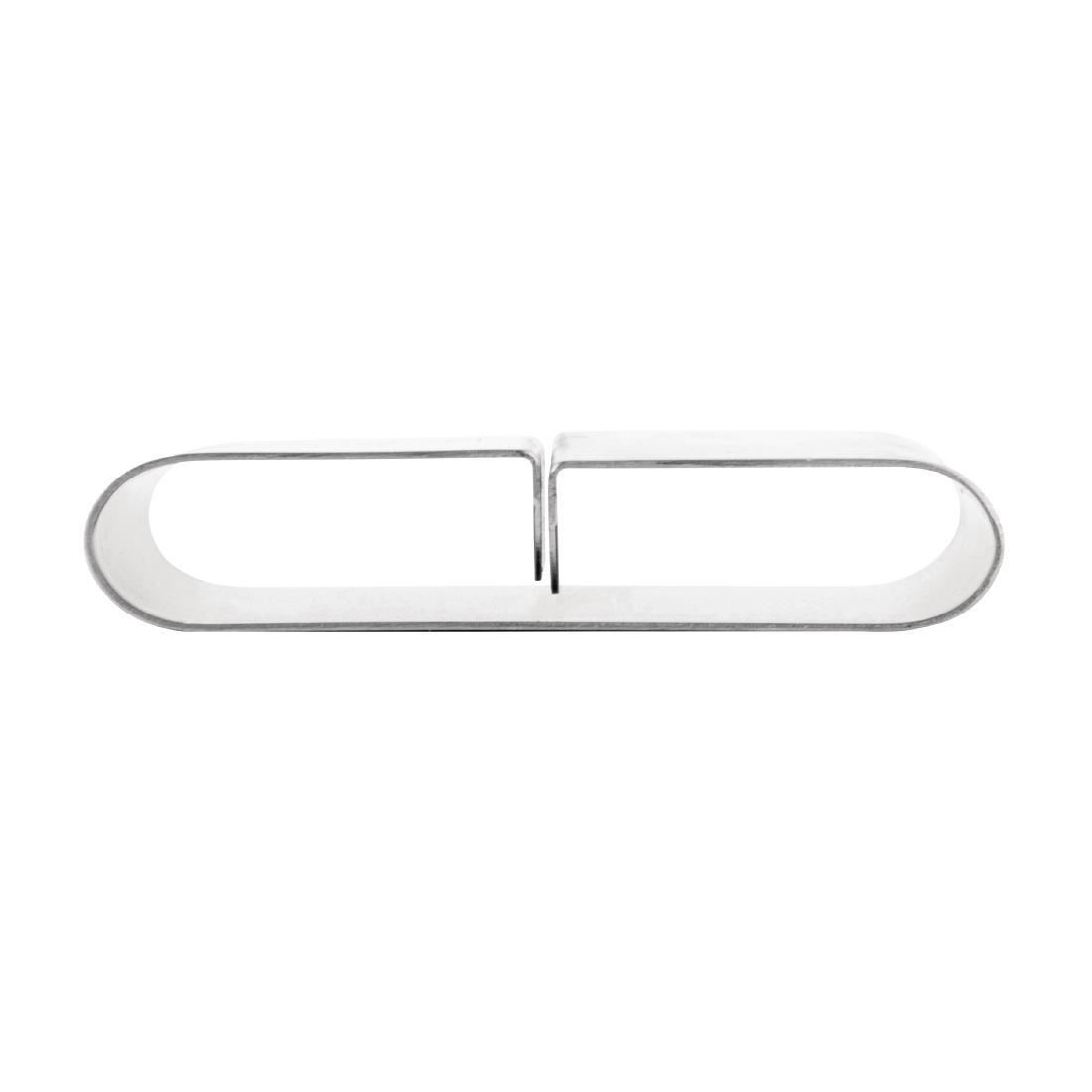 Olympia Curved Stainless Steel Menu Card Holder - F778  - 3