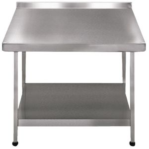 Franke Sissons Stainless Steel Wall Table with Upstand 600x650mm - DN628  - 1