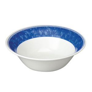 Churchill New Horizons Marble Border Salad Bowls Blue 213mm (Pack of 12) - W797  - 1