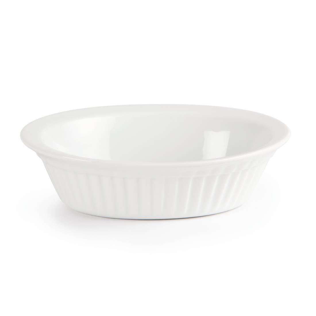 Olympia Whiteware Oval Pie Dishes 170mm (Pack of 6) - C110  - 3