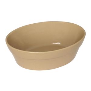 Olympia Stoneware Oval Pie Bowls 197 x 142mm (Pack of 6) - C111  - 1