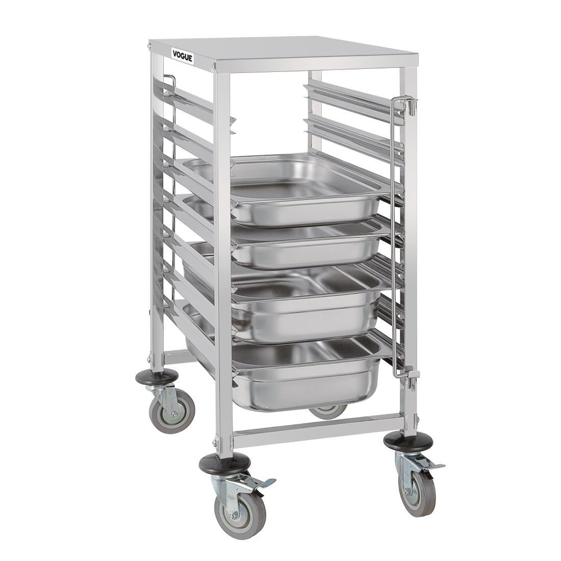 Vogue Gastronorm Racking Trolley 7 Level - GG498  - 2