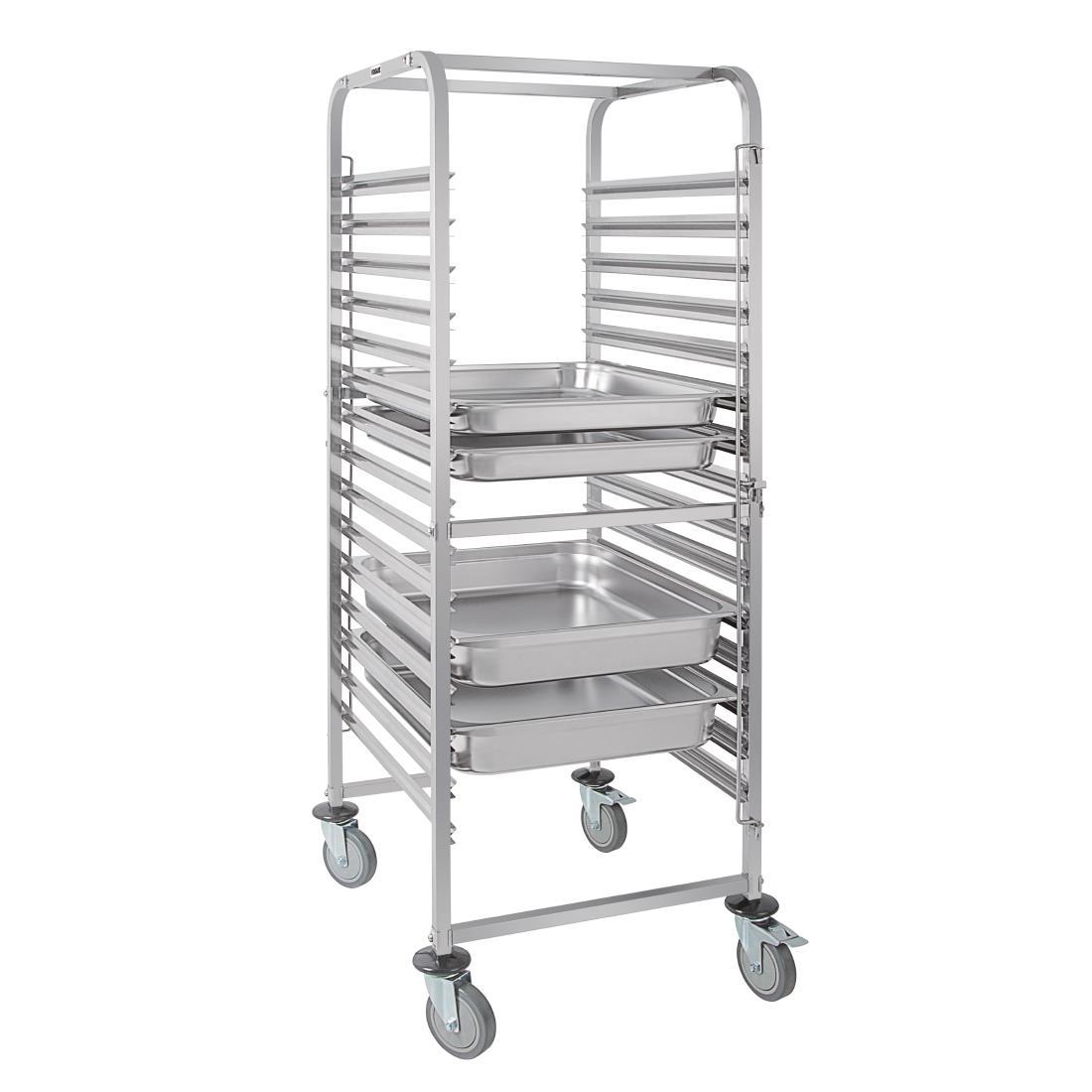 Vogue Gastronorm Racking Trolley 15 Level - GG499  - 2