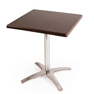 Special Offer Bolero Square Dark Brown Table Top and Base Combo - SA225  - 1