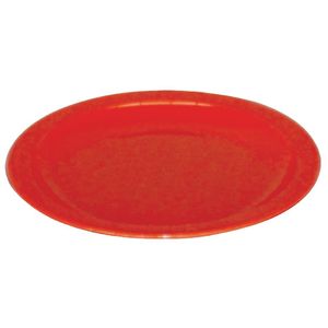 Olympia Kristallon Polycarbonate Plates Red 230mm (Pack of 12) - CB770  - 1