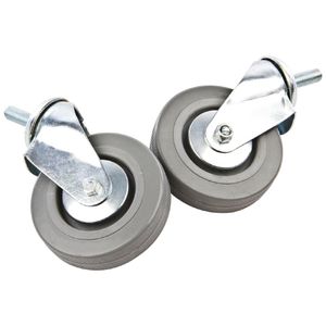 Vogue Castors for Stainless Steel Trolleys (Pack of 2) - AC679  - 1