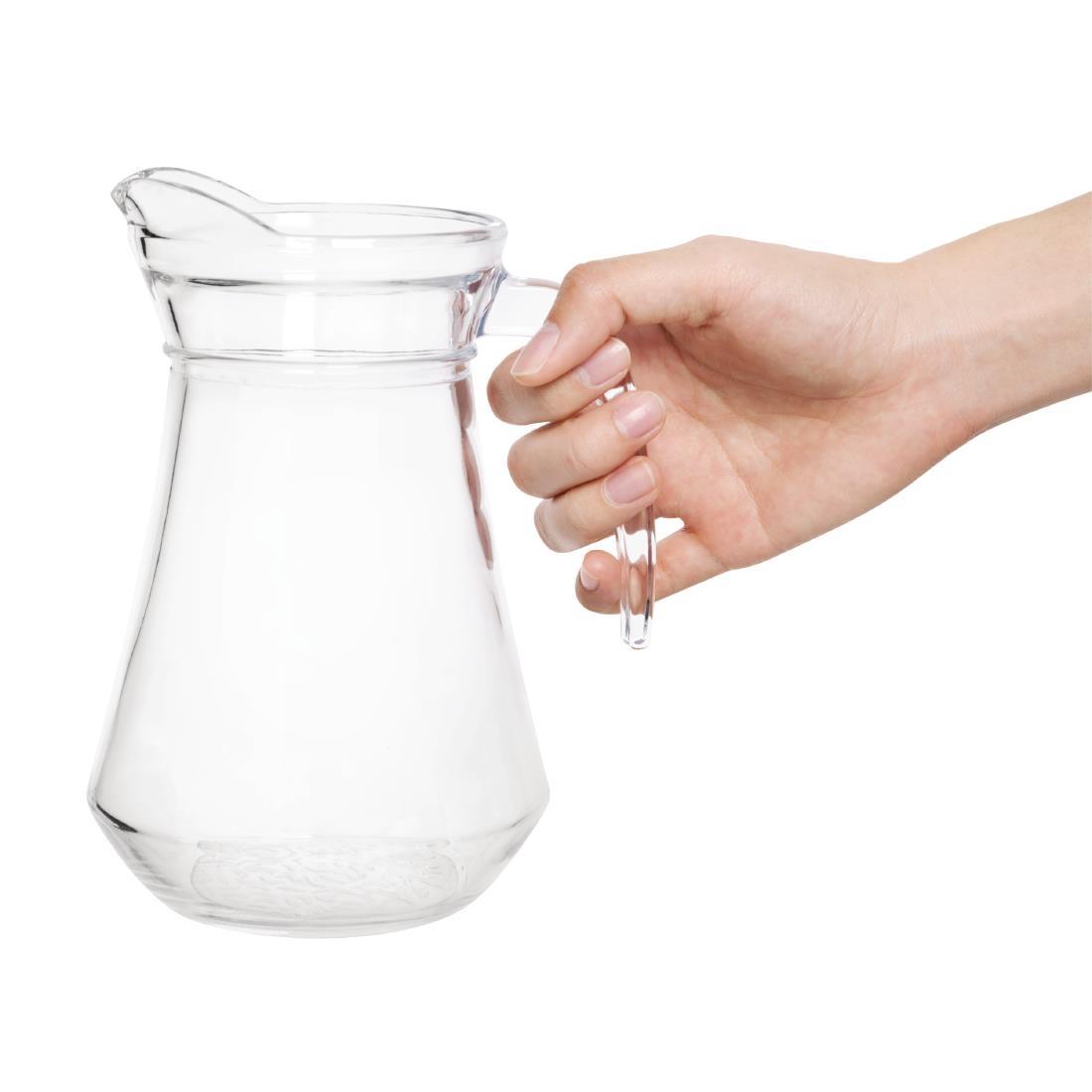 Olympia Glass Jugs 1Ltr (Pack of 6) - GF923  - 5