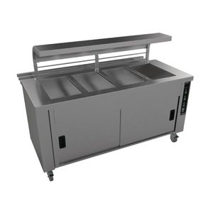 Falcon Chieftain 4 Well Heated Servery Counter with Trayslide HS4 - GM191  - 1