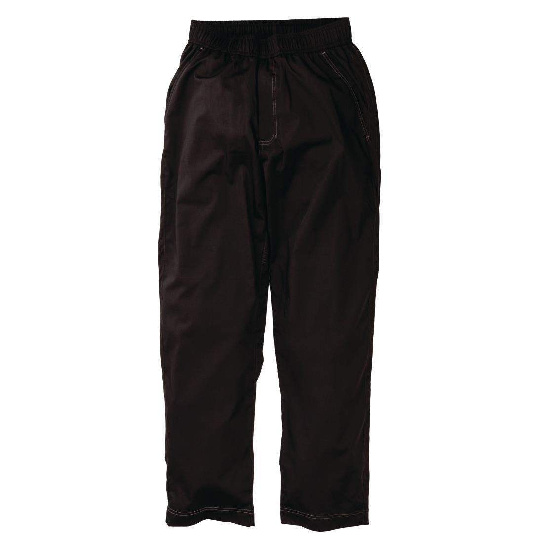 Chef Works Unisex Cool Vent Baggy Chefs Trousers Black 2XL - B187-XXL  - 3
