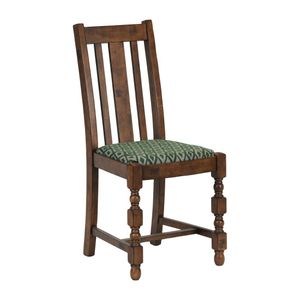 Mayfair Dining Chair with Green Diamond Padded Seat (Pack of 2) - FT411  - 1