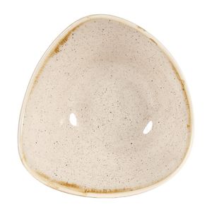 Churchill Stonecast Triangular Bowls Nutmeg Cream 185mm (Pack of 12) - DW370  - 1