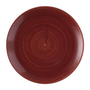 Churchill Stonecast Patina Evolve Coupe Plate Red Rust 286mm (Pack of 12) - FS880  - 1