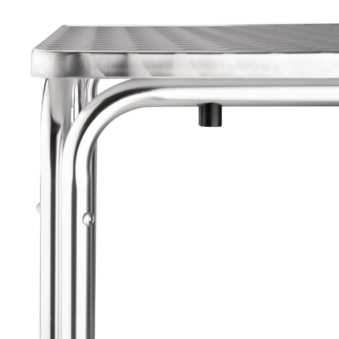 Bolero Square Stacking Table Stainless Steel 700mm - U505  - 3