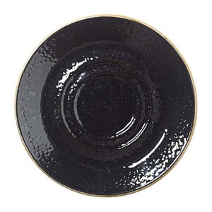 Steelite Craft Liquorice Saucers Large Double-Well 145mm (Pack of 36) - VV1035  - 1