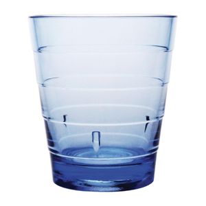 Olympia Kristallon Polycarbonate Ringed Tumbler Blue 285ml (Pack of 6) - DC921  - 1