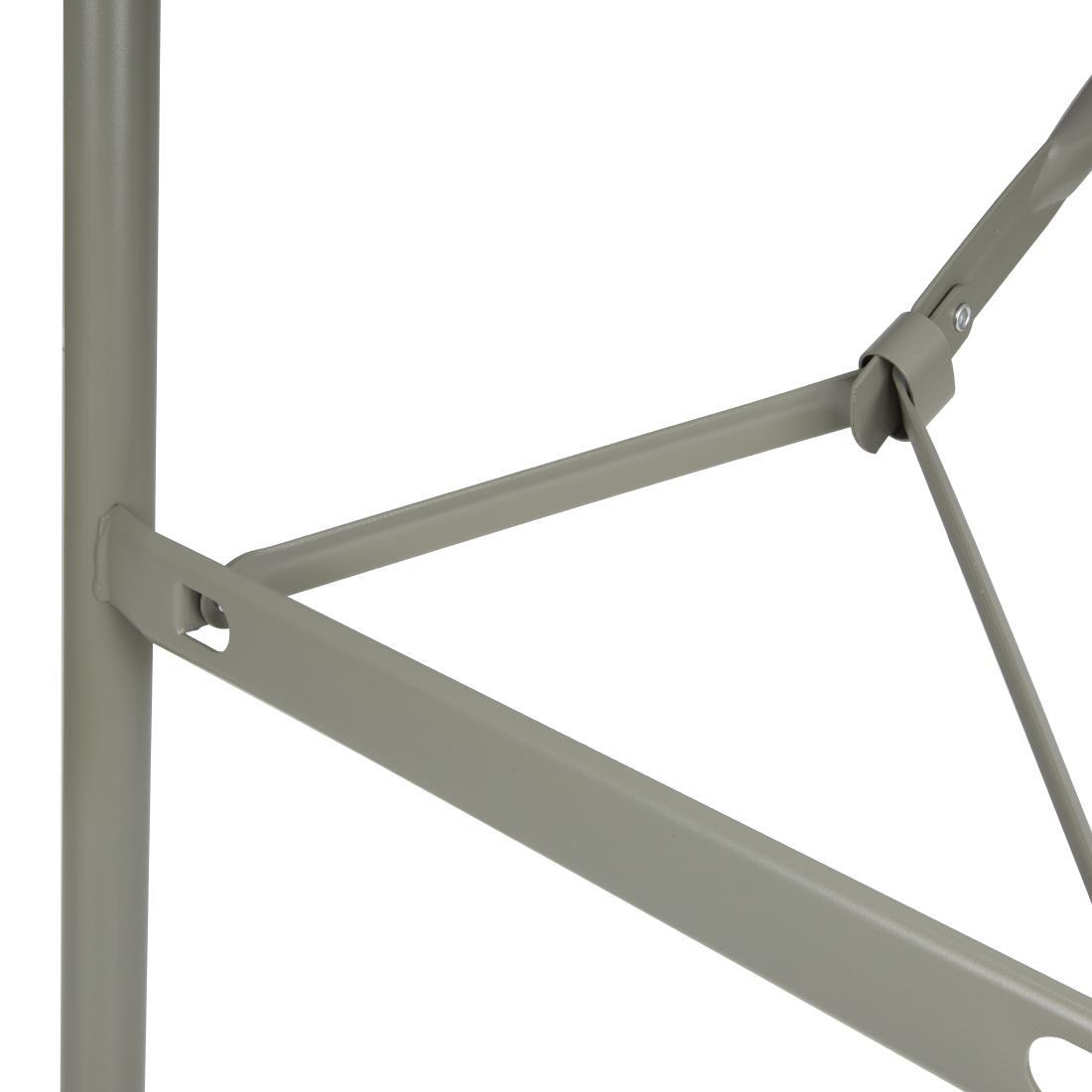 Bolero PE Rectangular Folding Table White 4ft (Single) - U543  - 5