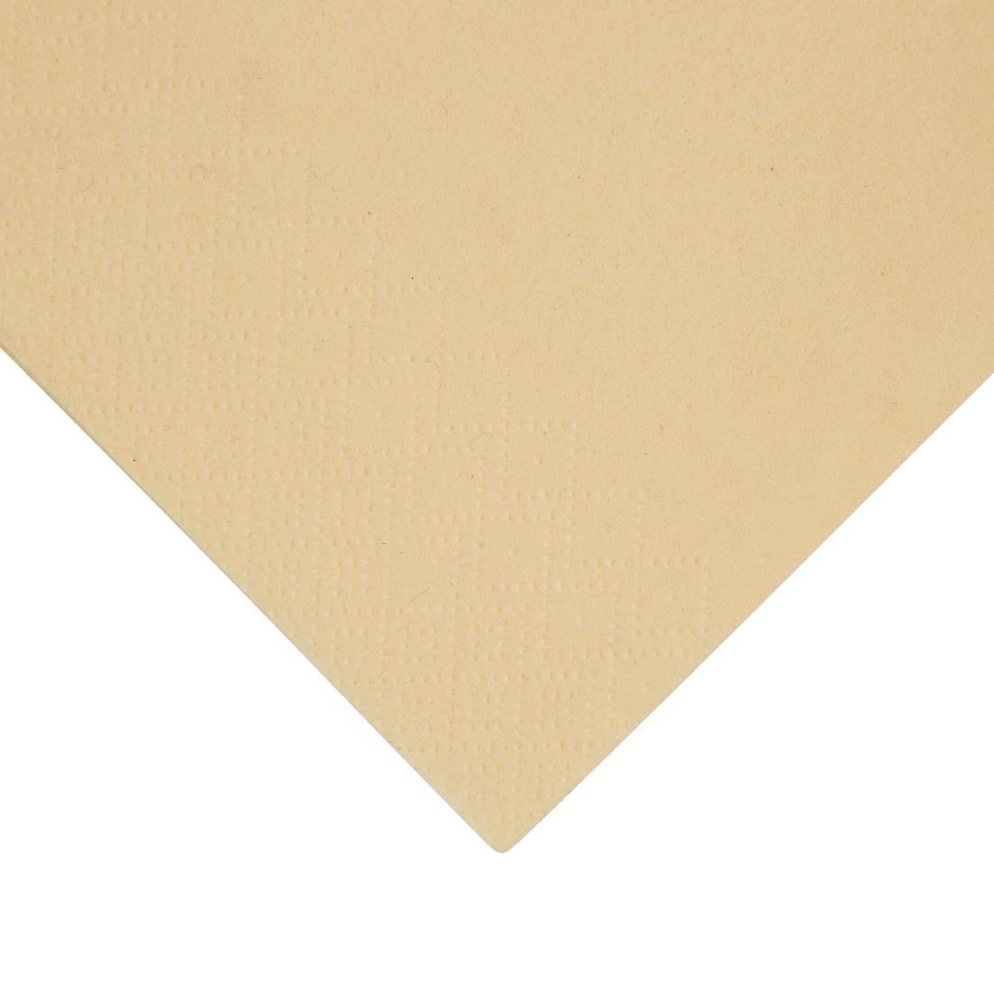 Fiesta Recyclable Dinner Napkin Cream 40x40cm 3ply 1/8 Fold (Pack of 1000) - FE259  - 2