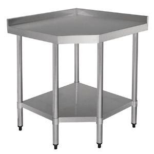 Vogue Stainless Steel Corner Table 700mm - GL278  - 1