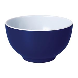 Olympia Kristallon Gala Colour Rim Melamine Bowl Blue 125mm (Pack of 6) - DE608  - 1