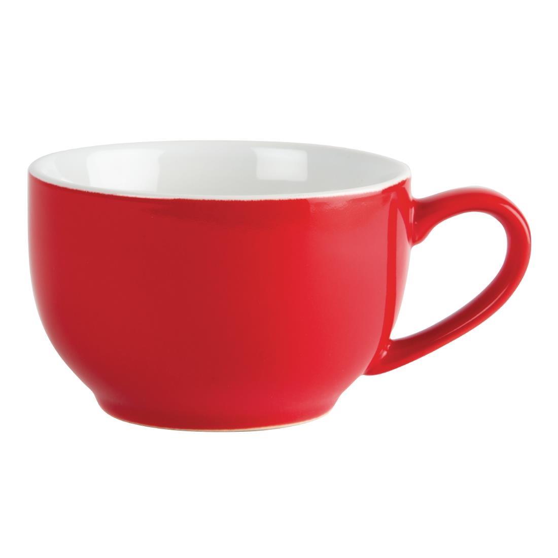 Olympia Cafe Coffee Cups Red 228ml (Pack of 12) - GK073  - 1