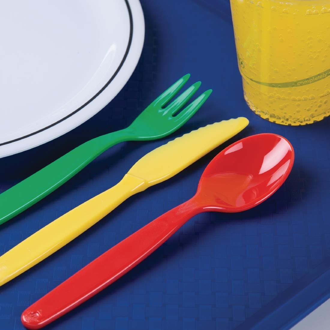 Olympia Kristallon Polycarbonate Spoon Yellow (Pack of 12) - DL123  - 3