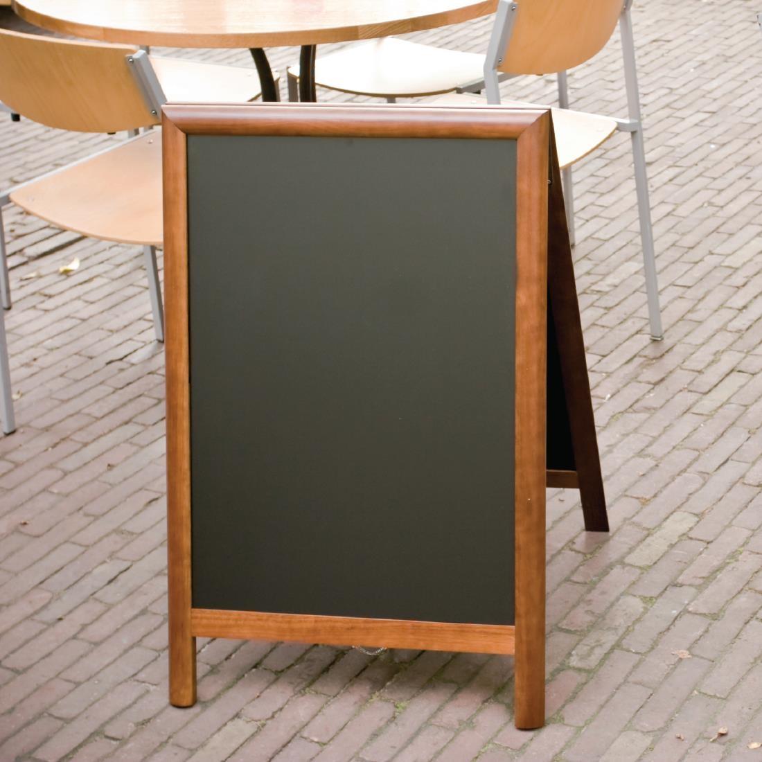 Securit Duplo Pavement Board 850 x 550mm Dark Wood - CE430  - 3