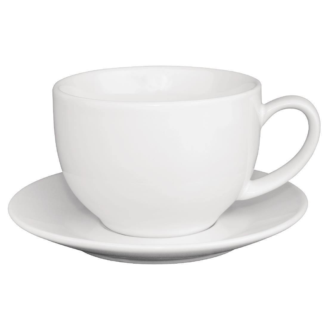 Olympia Cafe Cappuccino Cups White 340ml (Pack of 12) - GK077  - 3