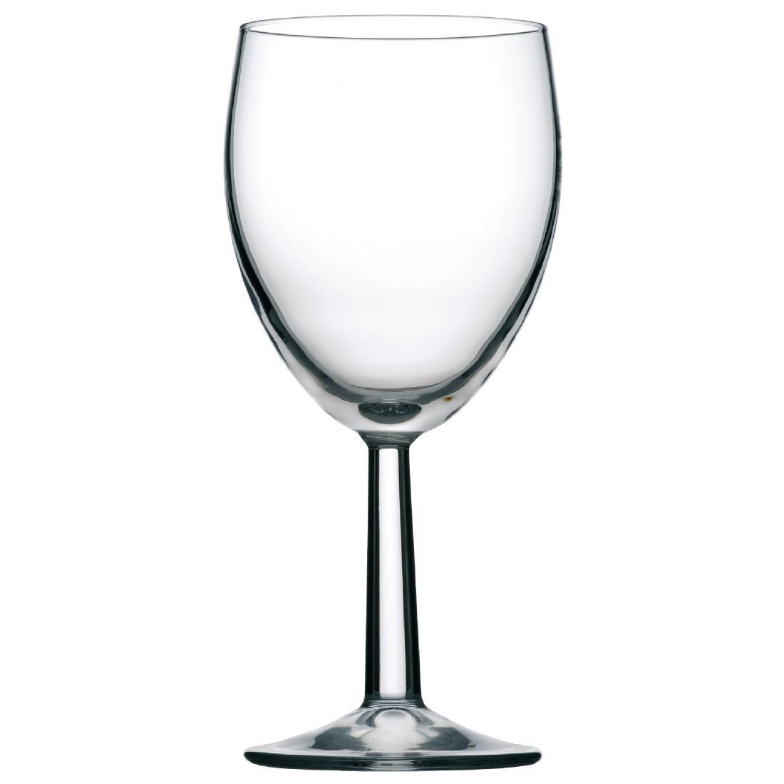 Utopia Saxon Wine Goblets 340ml CE Marked at 125ml 175ml and 250ml (Pack of 48) - DL214  - 1