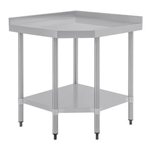 Vogue Stainless Steel Corner Table 600mm - CB907  - 1