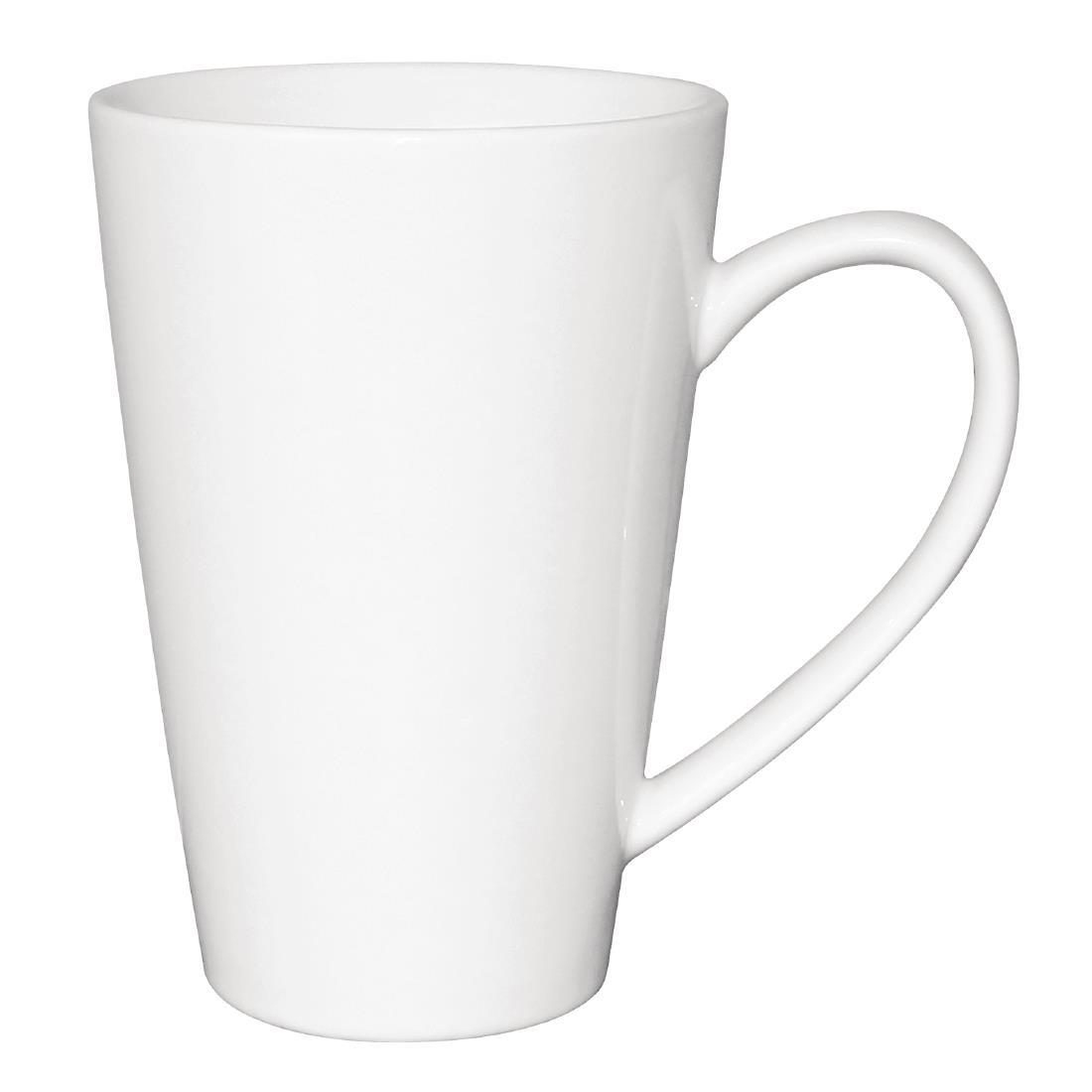 Olympia Cafe Latte Cups White 340ml (Pack of 12) - GL487  - 2