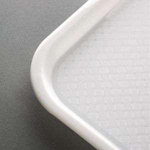 Olympia Kristallon Polypropylene Fast Food Tray White Medium 415mm - GF996  - 3