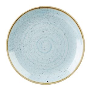 Churchill Stonecast Round Coupe Plate Duck Egg Blue 288mm (Pack of 12) - GM686  - 1