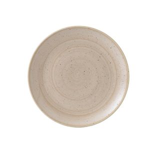 Churchill Stonecast Coupe Plate Nutmeg Cream 260mm (Pack of 12) - GR935  - 1