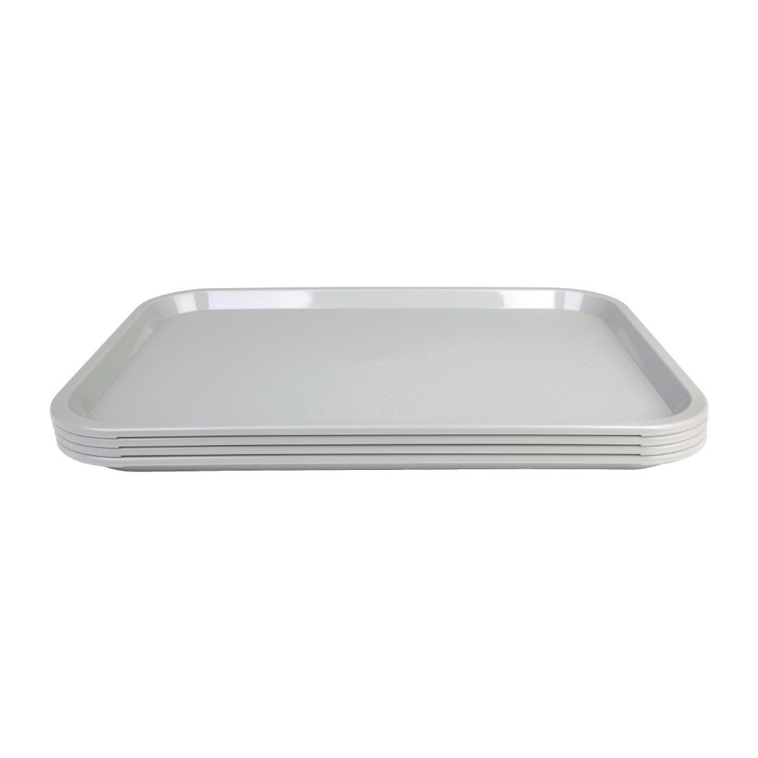 415x305mm Kristallon Foodservice Tray in White with Textured Surface 