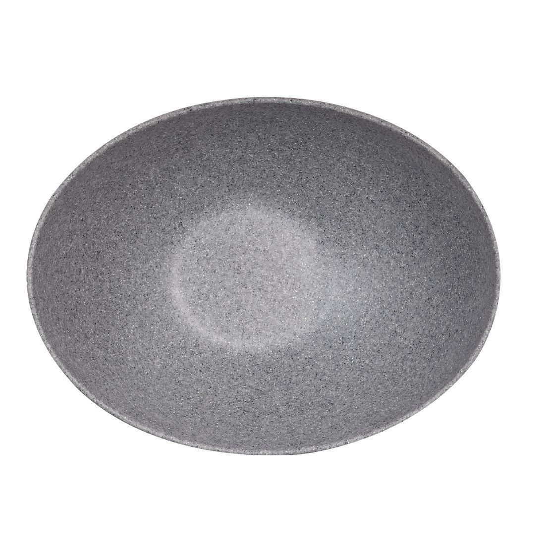Churchill  Melamine Moonstone Bowl Granite 355mm (Pack of 2) - CY770  - 1