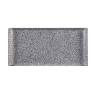 Churchill Melamine Rectangular Trays Granite 300mm (Pack of 6) - CY771  - 1