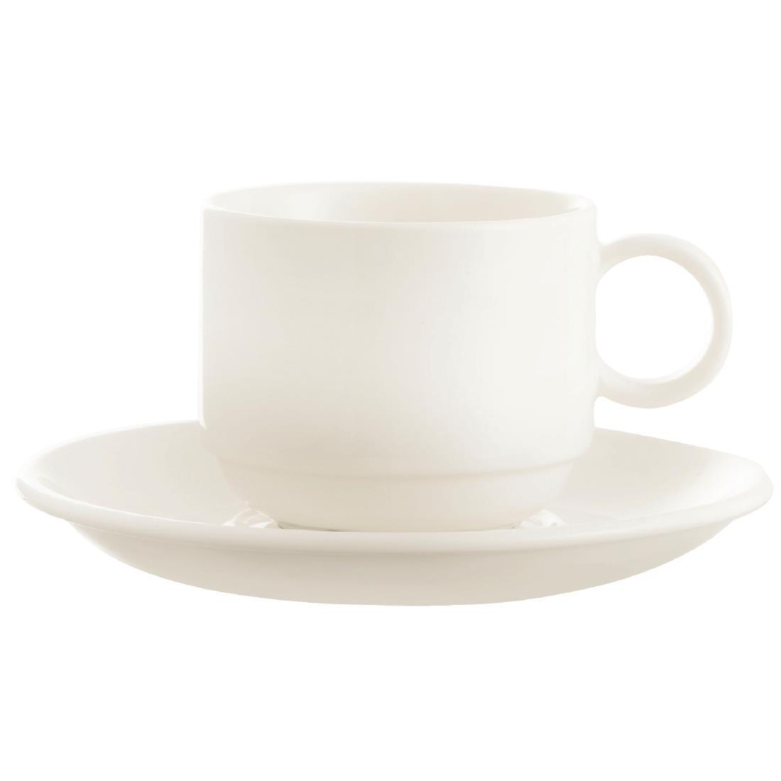 Arcoroc Zenix Large Double Well Saucers 150mm (Pack of 24) - GC758  - 1