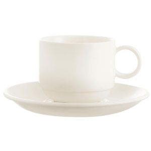 Arcoroc Zenix Large Double Well Saucers 150mm (Pack of 24) - GC758  - 1