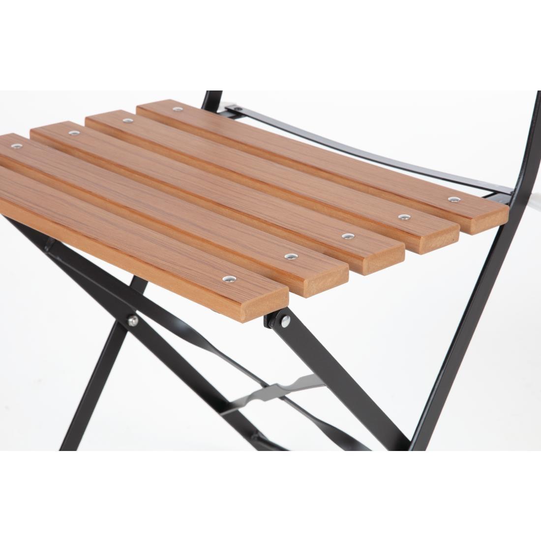 GJ766 - Bolero Faux Wood Bistro Chair (Pack 2) - GJ766  - 10