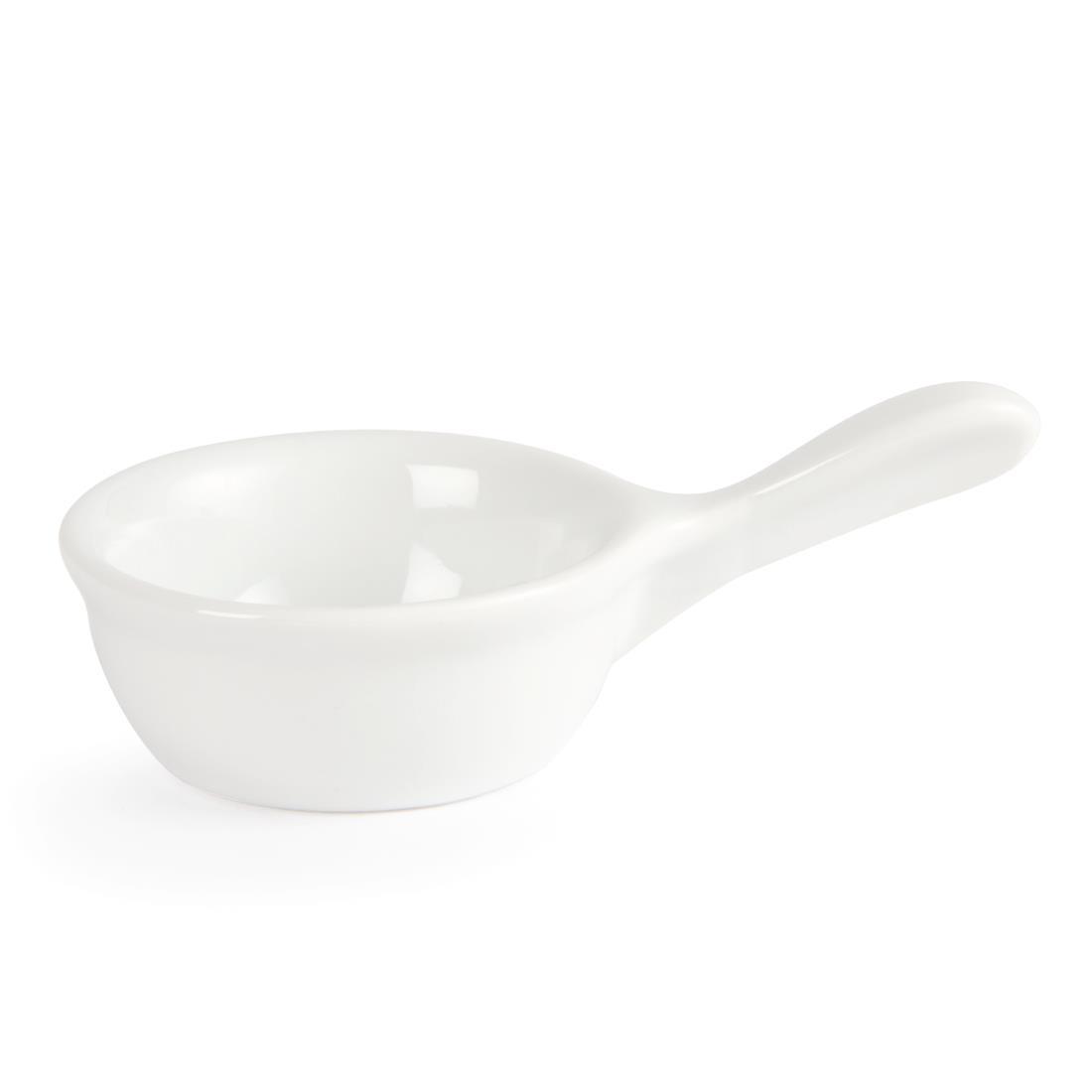 Olympia Miniature Pan Shaped Bowls 35ml 1.2oz (Pack of 12) - CE544  - 3