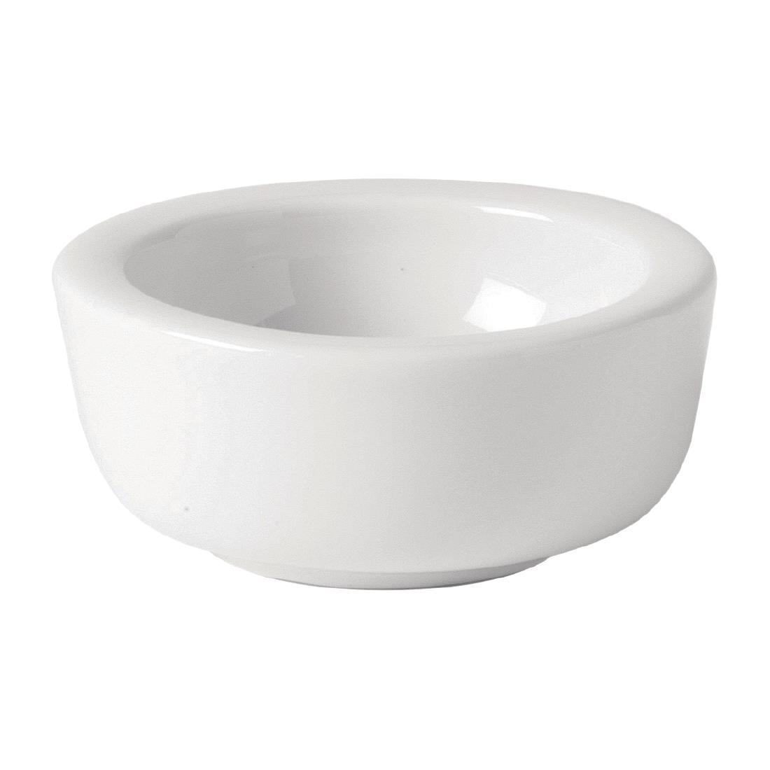 Utopia Titan Butter Dishes White 65mm (Pack of 6) - CW265  - 1