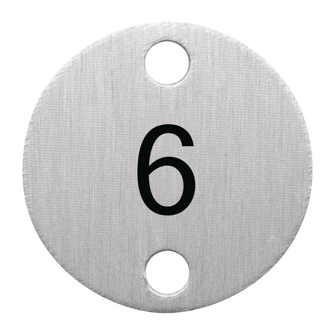 Bolero Table Numbers Silver (6-10) - DY771  - 1