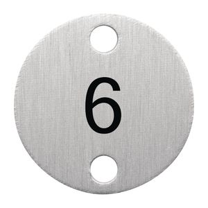 Bolero Table Numbers Silver (6-10) - DY771  - 1