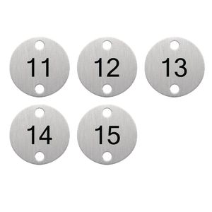 Bolero Table Numbers Silver (11-15) - DY772  - 3