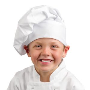 Whites Childrens Unisex Chef Hat White - A677  - 1